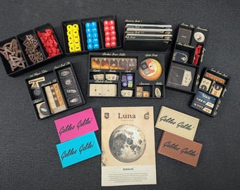 Galileo Galilei Board Game Insert + Fits Luna Expansion- Free US Shipping