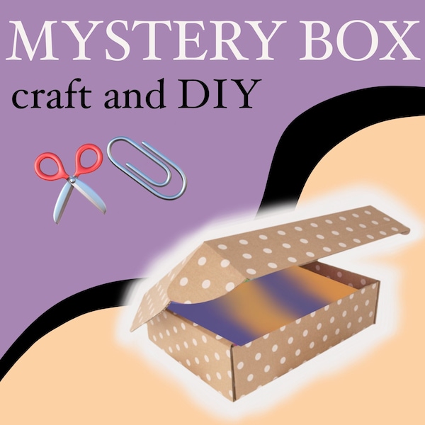 DIY Mystery Box | Art and Craft Kit | Journal Accessories | Scrapbooking | Grab Bag | Stationery | Stickers | Bundle | DIY kit