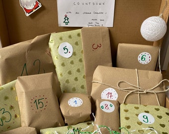 Surprise Advent Calendar with Everything| Christmas Countdown| 24 Mystery Advent Boxes| 2023 Handmade Amazing Products| Custom| Personalized