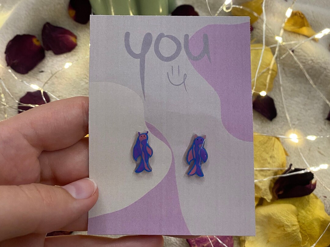 Earrings Blue Propeller/Flat - Fink main image 1