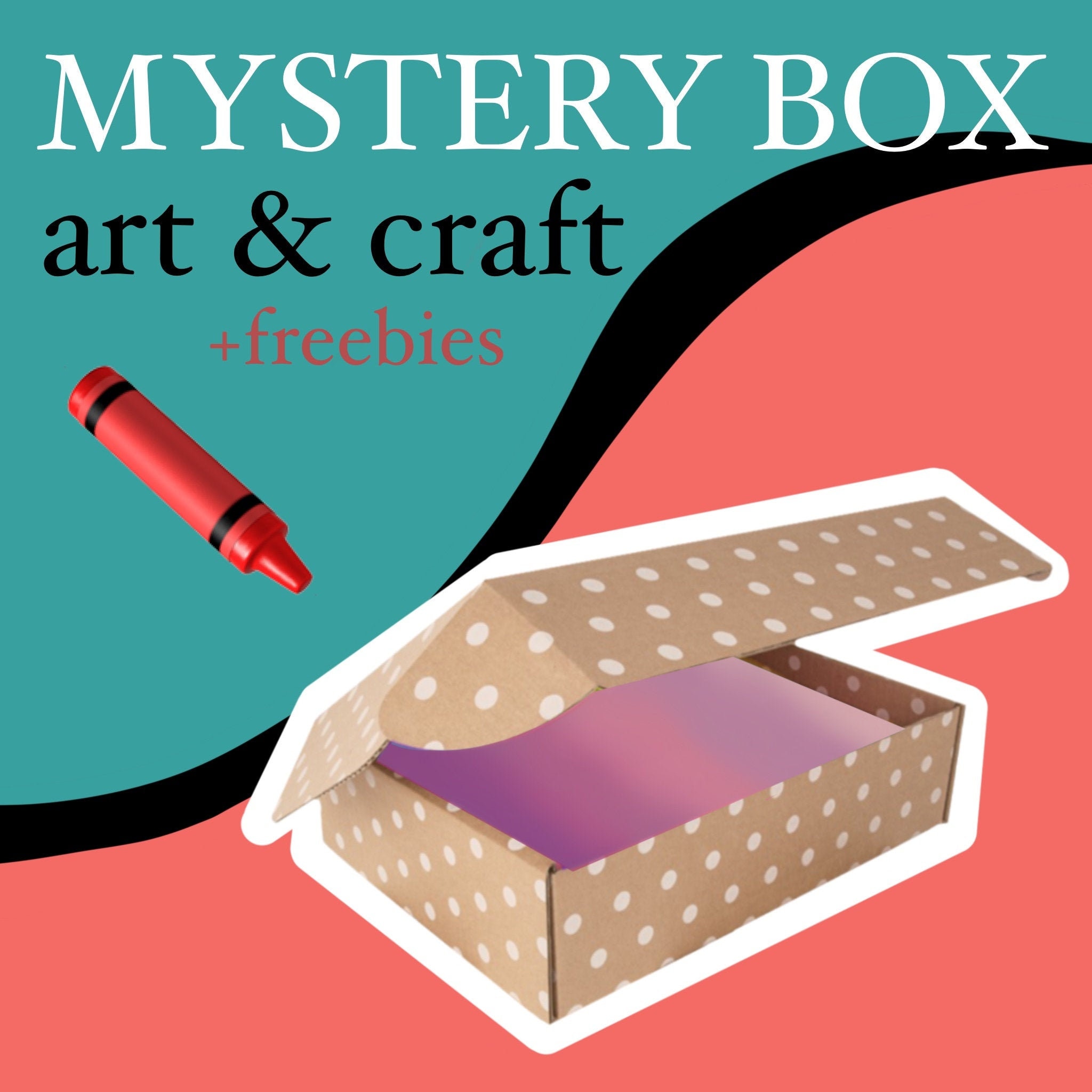 Craft Mystery Box Art Kit Bundle Journal Accessories Etsy
