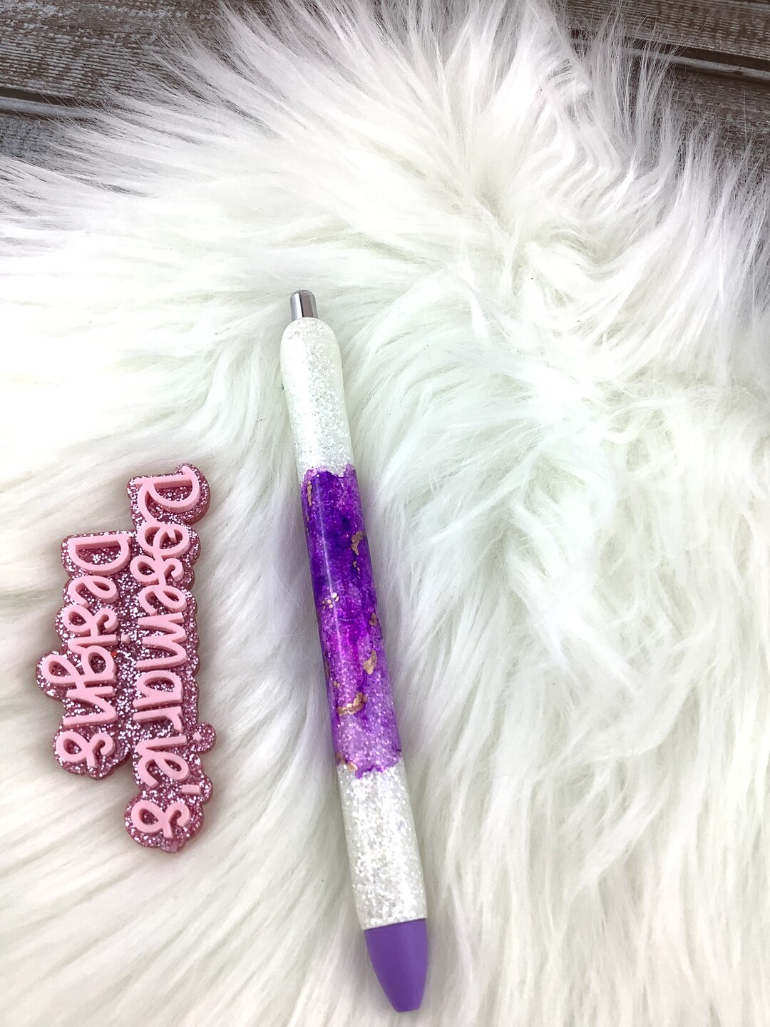 Epoxy Glitter Pen - Purple Glitter