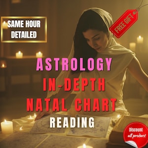 Personalized Natal Chart Reading: Detailed Astrology Report (PDF Download, Delivered in 1 Hour)