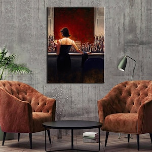 Woman Sitting at the Bar