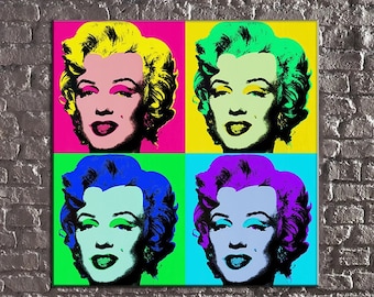 Blonde Bombshell, Iconic Hollywood Star, Pop-art, Modern Art