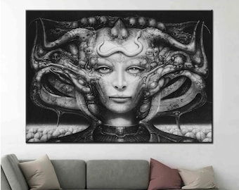 Giger, Hans Rudolf Giger, Necronom, Alien, Canvas Print, Wall Decor ...