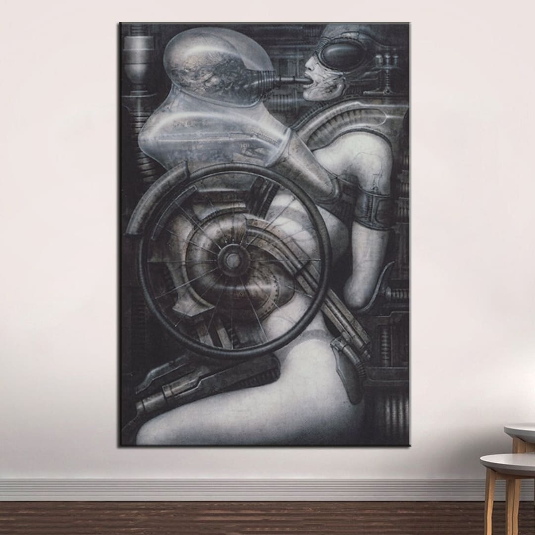 BIOMECHANOID ジグソーパズル　HR GIGER Giger, Hans Rudolf Giger, Biomechanoid, Alien - Etsy