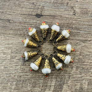 Colgantes De Vidrio Facetado En Forma De Lágrima - 10 Piezas Azul Cielo, 22x13mm