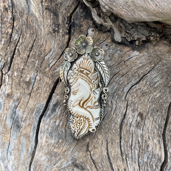 Ciondolo Argento Tibetano Collana Con Mano Di Fatima In Argento Tibetano - Lunga E Regolabile, Unisex Amuleto Portafortuna - Foto 3