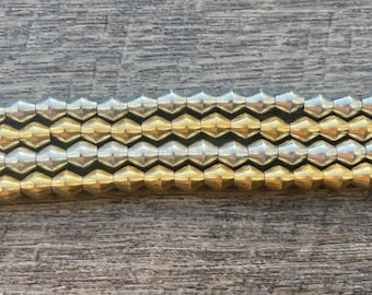 24" Afrikaanse koperen biconekralen: tribale sieraden maken (7 mm)
