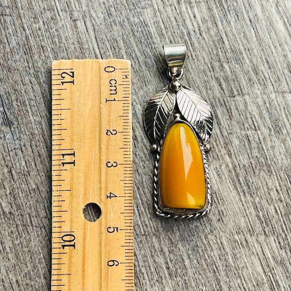 Natural Resin Amber Pendant, 1.5” long, Tibetan Silver handcrafted, Gemstone Pendants, Chain not included!!! tsp29