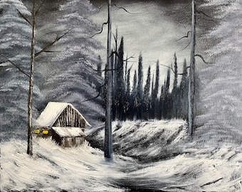 油彩画　15号　　「プロポーズ」 油彩画 15号 「プロポーズ」