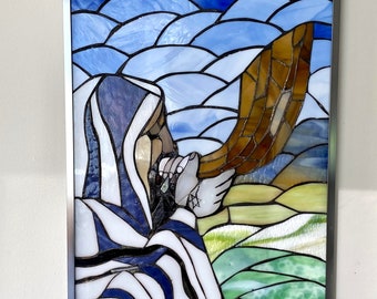 The Call of Moses - Judaica gift - Stained Glass Window