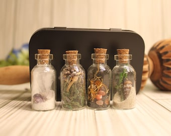 Mini Element Altar - Altar Supplies - Fire - Water - Earth - Air - Wicca Supplies - Spell Supplies - Witchy Things - Altar Kit - Elements