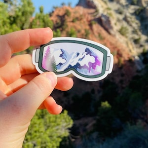 Snow Goggle Sticker