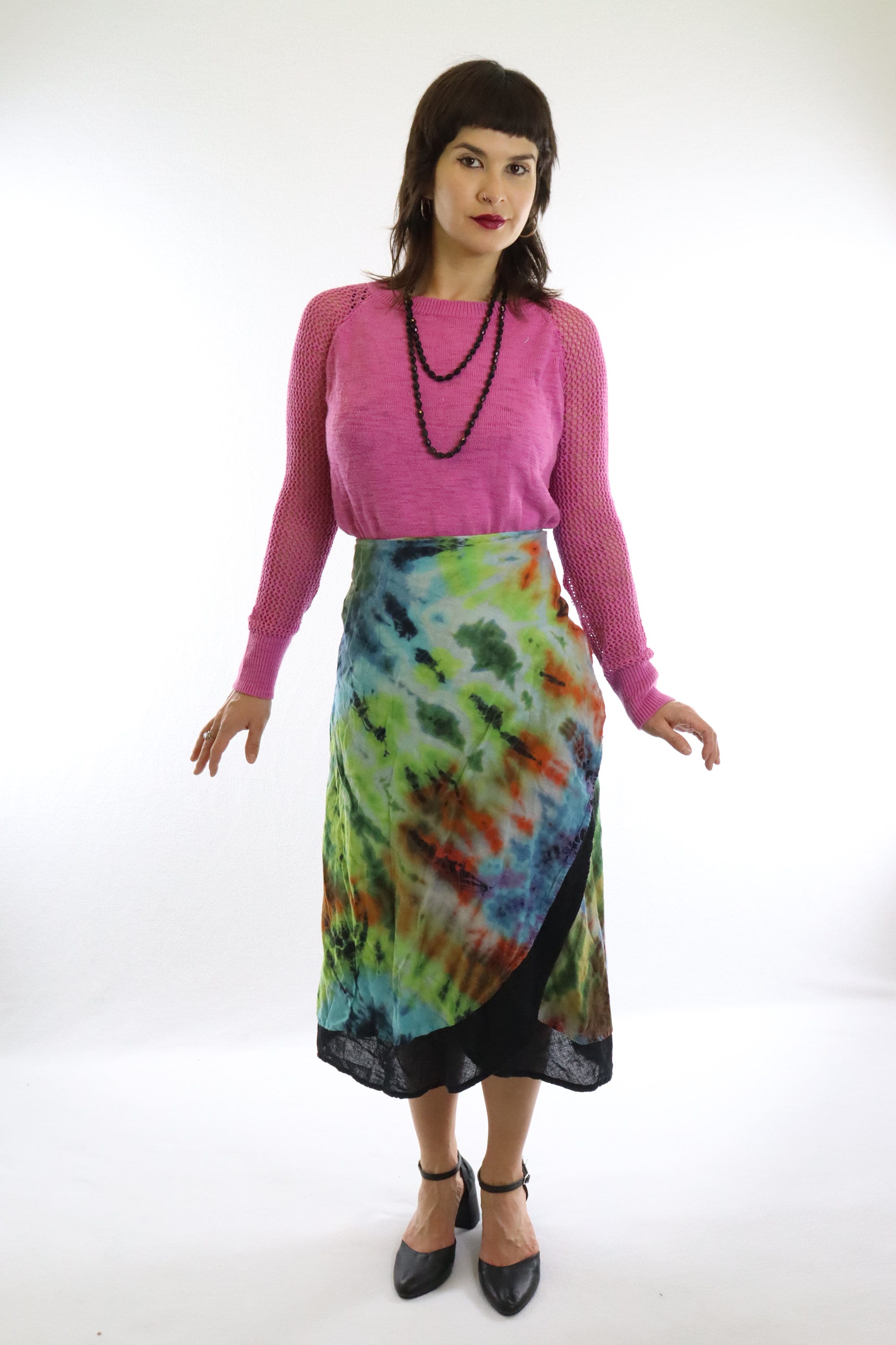 Midi Skirt Tie Dye Skirt ATHENA SLIP MAXI SKIRT