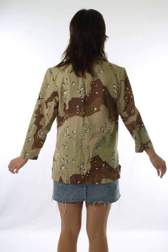 Grunge Fatigues Camo Jacket Cropped Sleeve Blazer… - image 6