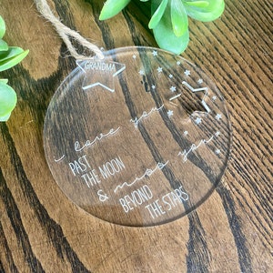 Miss you ornament/ Remembrance Ornament / Memorial ornament / Never forgotten / Remembering a loved one ornament / Condolences gift