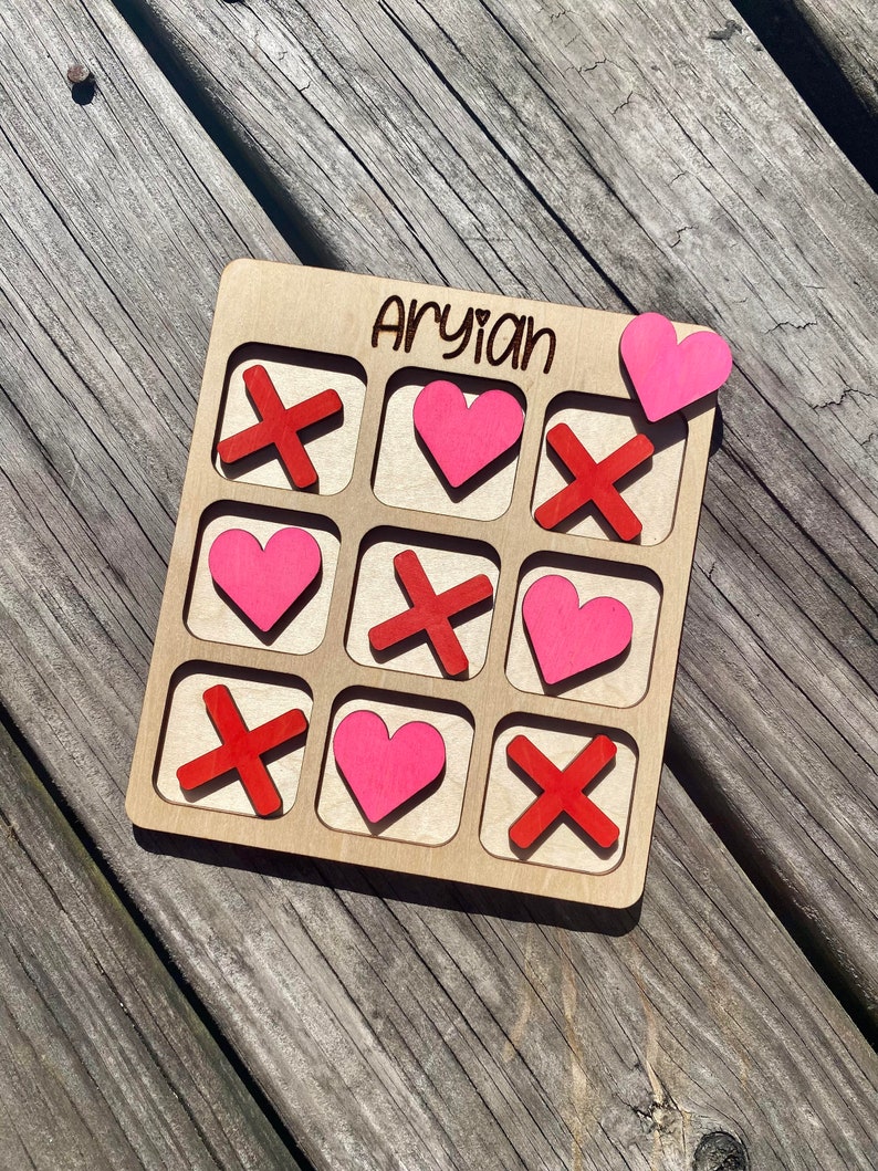 Personalized Valentine's Day Tic Tac Toe