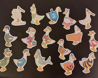 Costumed Porch Geese!