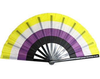 Giant Cracking Fan - Non Binary / Enby Flag