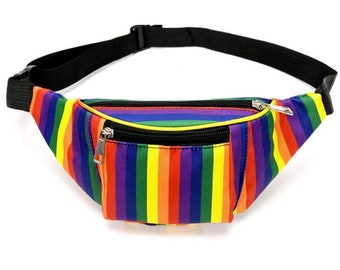 Vertical Stripes Bumbag - Gay Pride Rainbow