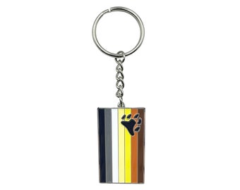 Bear Pride Metal Keyring