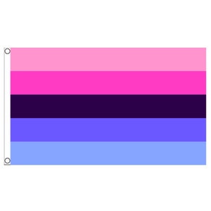 Omnisexual Pride Premium Flag / 5ft x 3ft / With Sewn Hems & Grommets