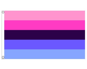 Omnisexual Pride Premium Flag / 5ft x 3ft / With Sewn Hems & Grommets