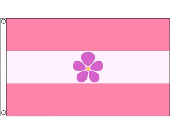 Sapphic Pride Premium Flag / 5ft x 3ft / With Sewn Hems & Grommets