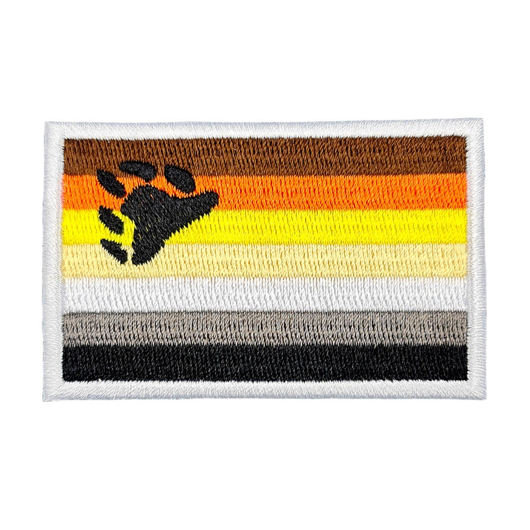 Bear Pride Flag Rectangular Embroidered Iron-on Festival Patch - Etsy