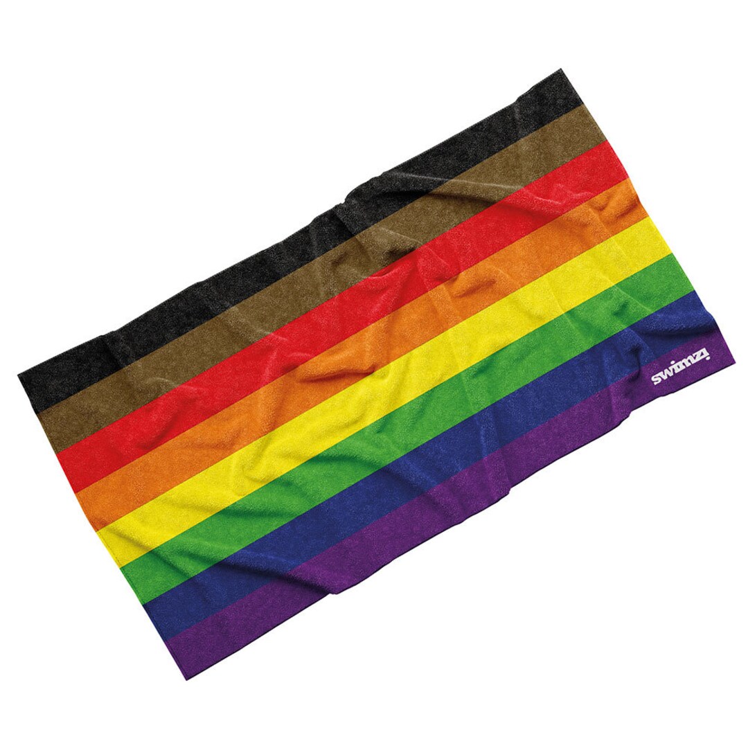 Luxury Beach/bath Towel 8 Colour Gay Pride Rainbow brown & Etsy