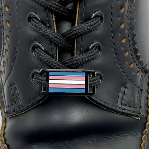 Shoelace Tags - Transgender Flag (2 Pack)