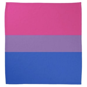 Bisexual / Bi Flag Bandana (With Sewn Hems)