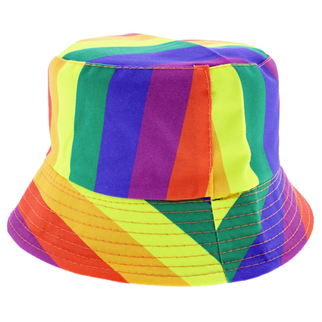 Gay Pride Rainbow Bucket Hat style 1 Etsy