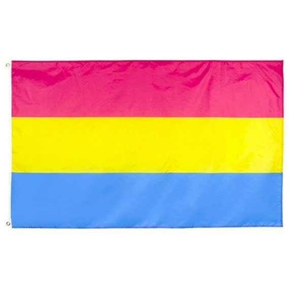 Pansexual Premium Flag 5ft X 3ft With Sewn Hems And Grommets Etsy 