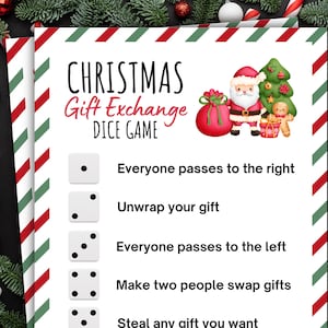 Christmas Gift Exchange Dice Game | Holiday Gift Exchange | Secret Santa | Games For Work, Families and Friends | Office Party | Family Game