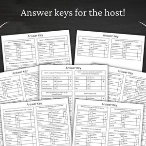 Thanksgiving Friendly Feud Printable Thanksgiving Game Fall Activity For Kids and Adults Thanksgiving Trivia Classroom Game image 6