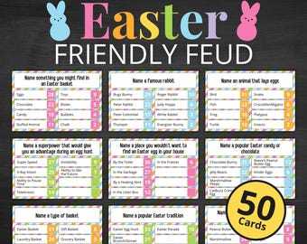 Easter Friendly Feud | Printable Easter Activity For Kids and Adults | Easter Party Game | Easter Classroom and Family Game