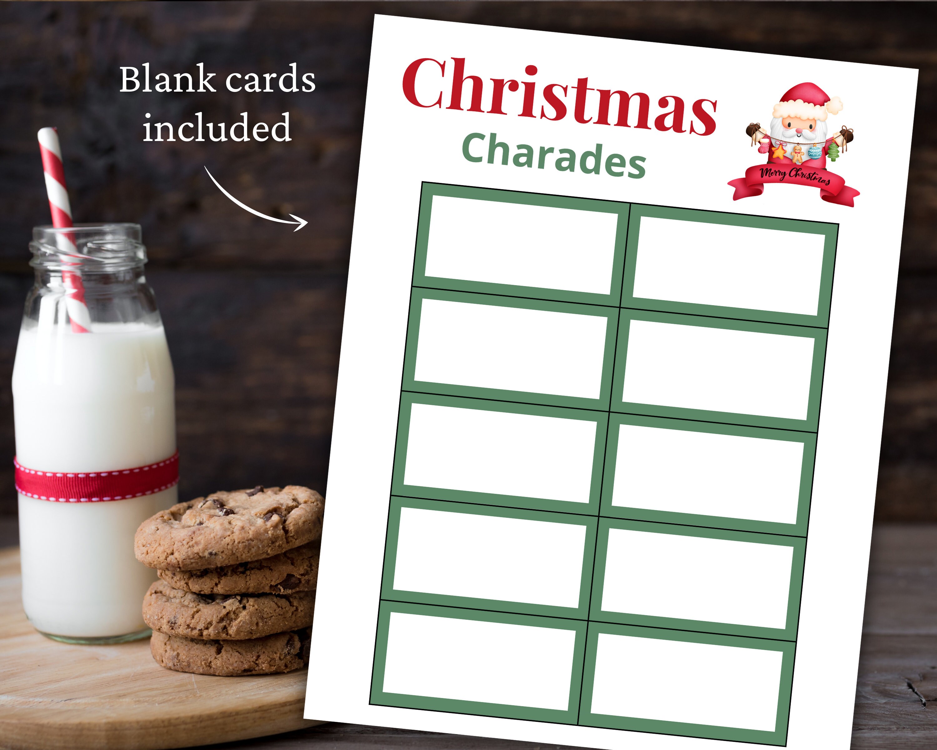 Christmas Charades | Printable Christmas Game | Christmas Activity for ...