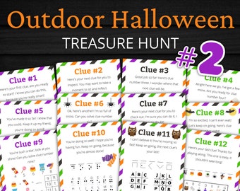 Outdoor Halloween Treasure Hunt #2 For Older Kids | Halloween Scavenger Hunt | Halloween Activity for Kids and Teens | Games and Puzzles