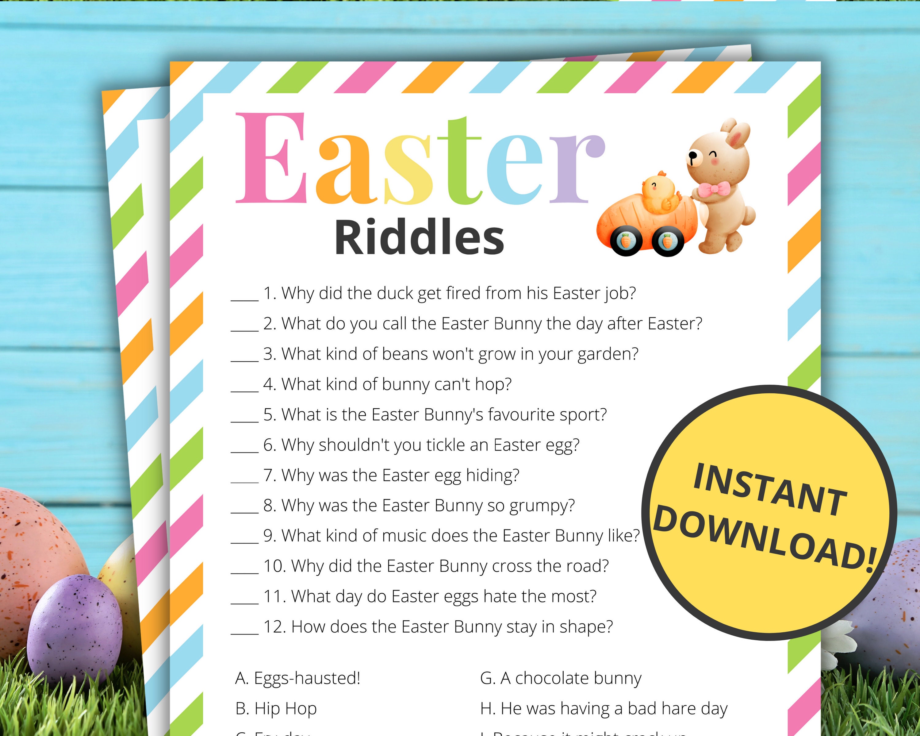 Pâques  Jeux de Pâques énigmes devinettes casse-tête pour compter  solutions pour enfants enigmes casse-tete