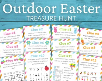 Outdoor Easter Treasure Hunt For Older Kids | Easter Scavenger Hunt | Easter Activity for Kids and Teens | Easter Games | Easter Puzzles