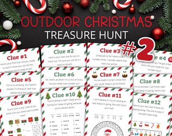 Outdoor Christmas Treasure Hunt #2 For Older Kids | Christmas Scavenger Hunt | Christmas Activity for Kids and Teens | Games and Puzzles