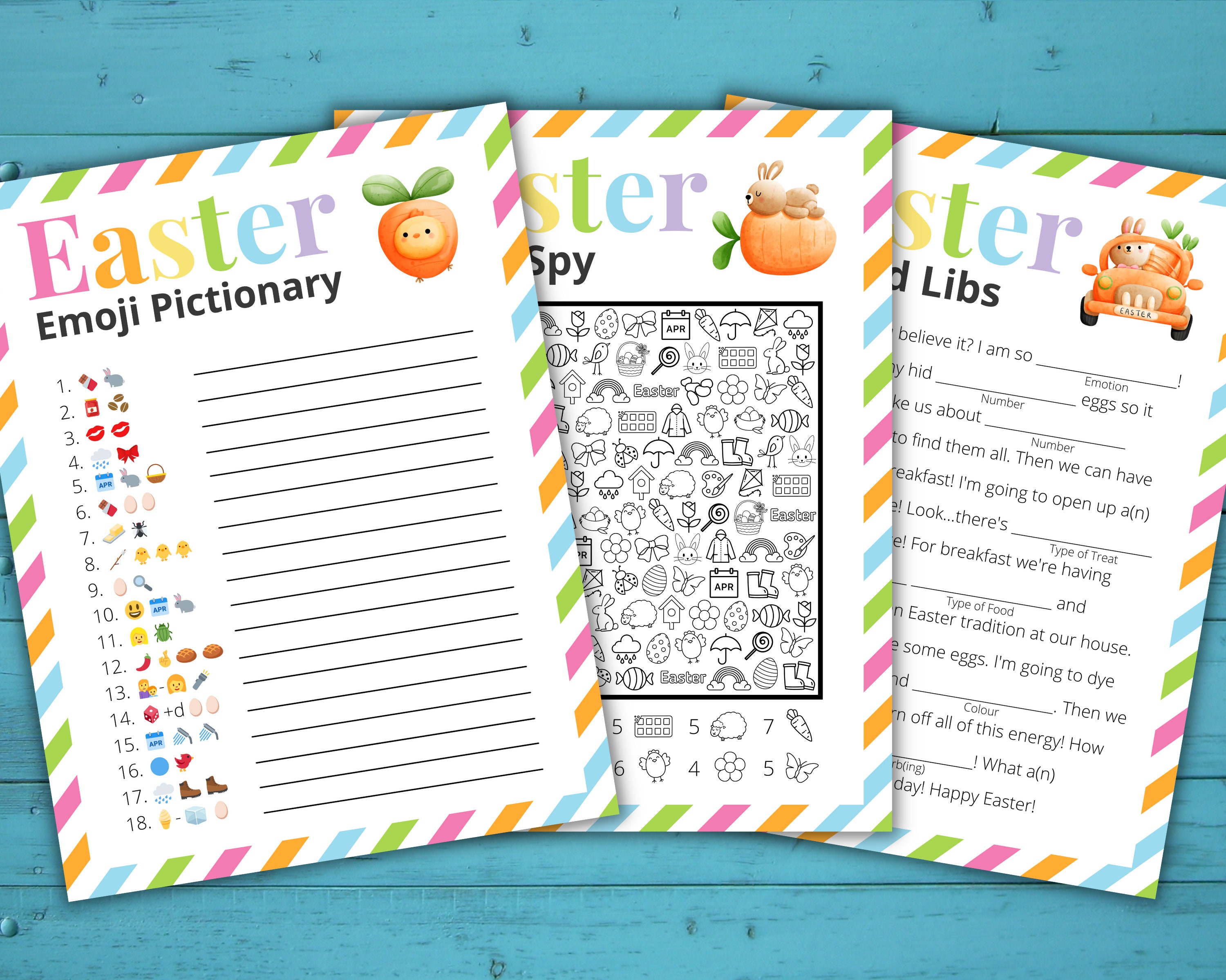 Easter Game Bundle | Printable Easter Games for Kids and Adults | Party ...
