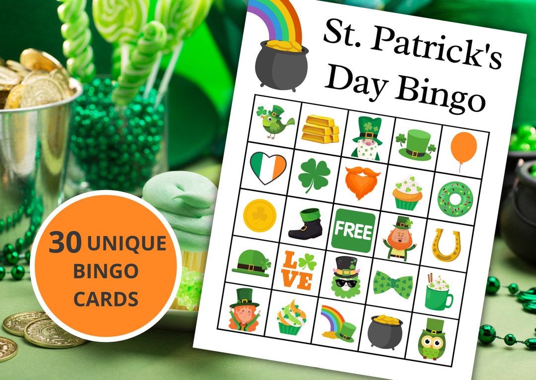 St. Patrick's Day Bingo  St. Patrick's Day Activity