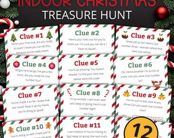 Indoor Christmas Treasure Hunt For Older Kids | Christmas Scavenger Hunt | Christmas Activity for Kids and Teens | Games and Puzzles