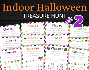 Indoor Halloween Treasure Hunt #2 For Older Kids | Halloween Scavenger Hunt | Halloween Activity for Kids and Teens | Games and Puzzles