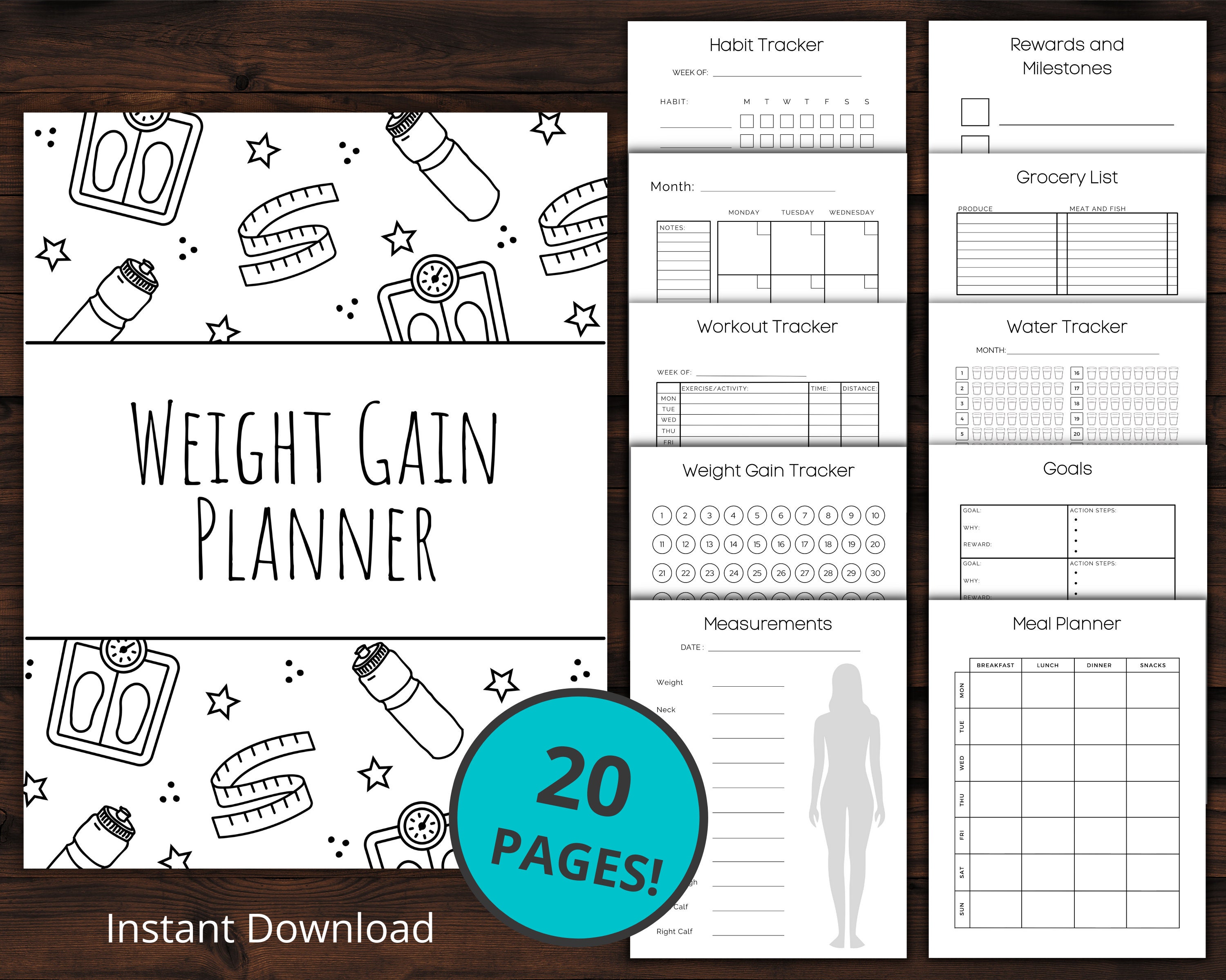 Amazon.com : Wellness Planner & Fitness Log - Daily Diet