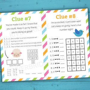 Peut inclure: Un jeu imprimable pour enfants avec un oiseau bleu et un agneau blanc. Le jeu comprend un puzzle de d&eacute;cryptage de code avec des nombres et un mot crois&eacute;. Le jeu est con&ccedil;u pour aider les enfants &agrave; apprendre et &agrave; s'amuser.